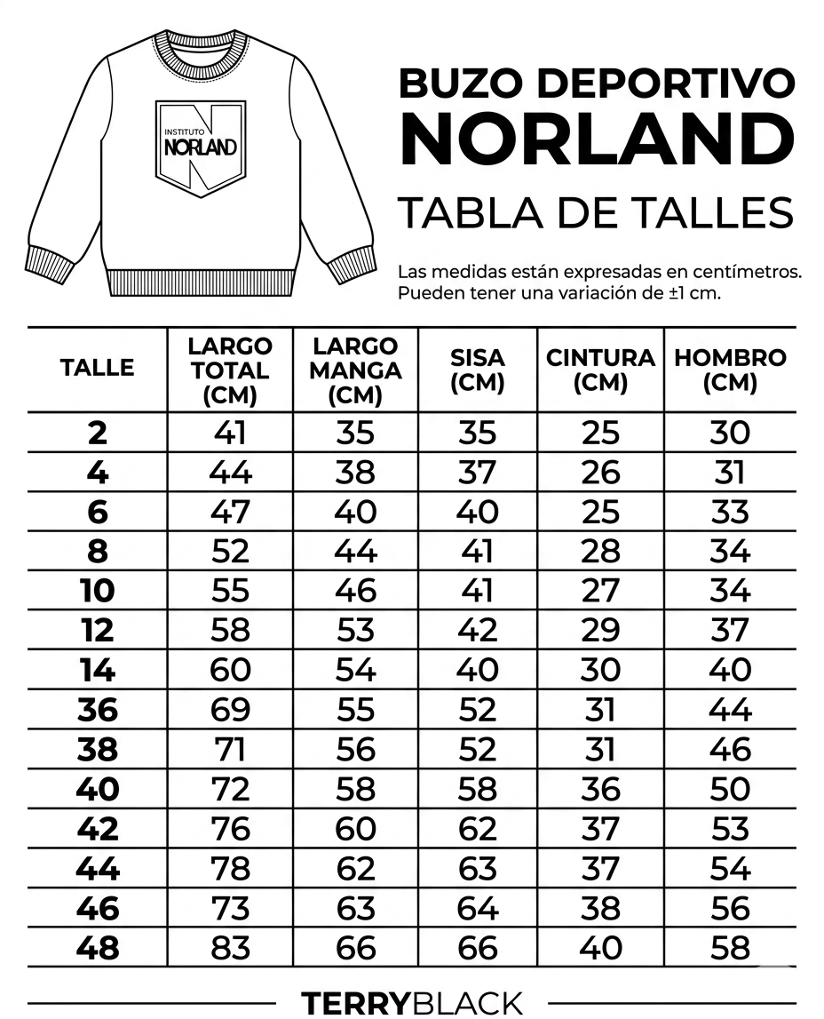 buzo deportivo norland